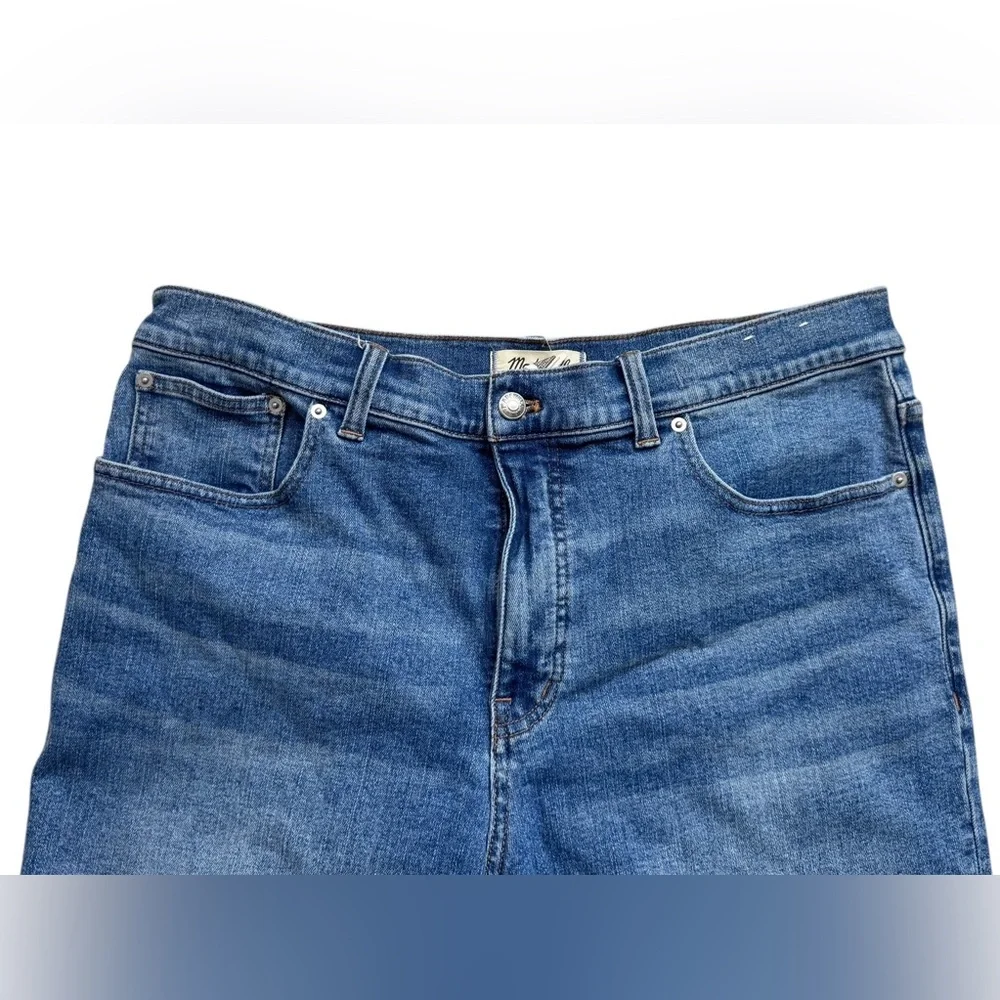 Madewell Women’s flared wide leg crop jeans size 32 blue denim high rise - Picture 4 of 6